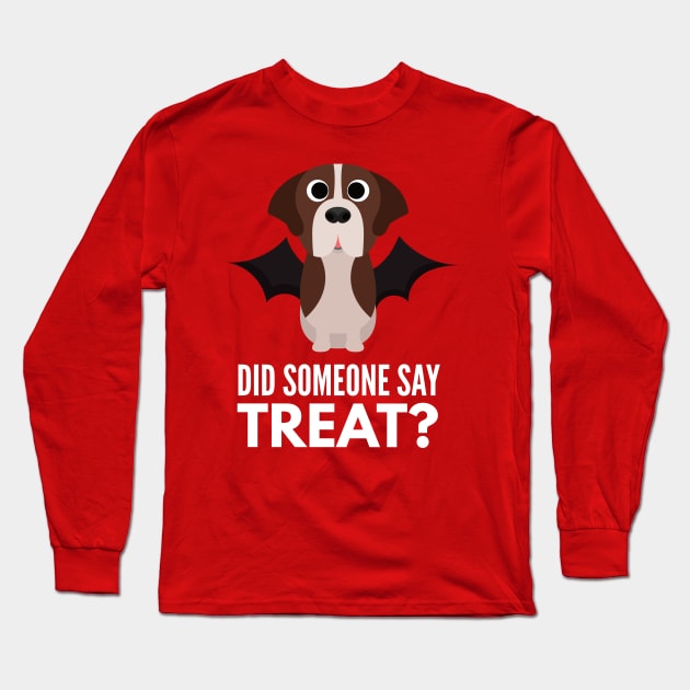 English Mastiff Halloween Trick or Treat Long Sleeve T-Shirt by DoggyStyles